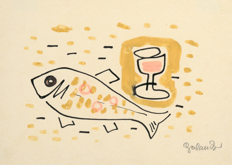 Still Life with Fish by Mikulas Galanda
